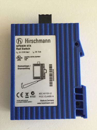 NEW!! HIRSCHMANN SPIDER 5TX RAIL SWITCH