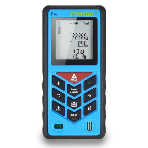 Foneso f70 laser distance measurer 70m(229ft) handheld measuring tool with ba... for sale