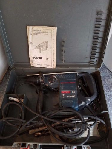 Bosch 11236VS SDS-Plus Heavy Duty Rotary Hammer Drill Boschhammer w/ Bits &amp; Case