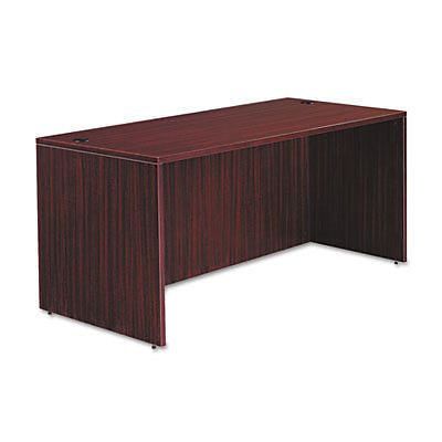 Valencia Series Straight Front Desk Shell, 65w x 29 1/2d x 29 1/2h, Mahogany