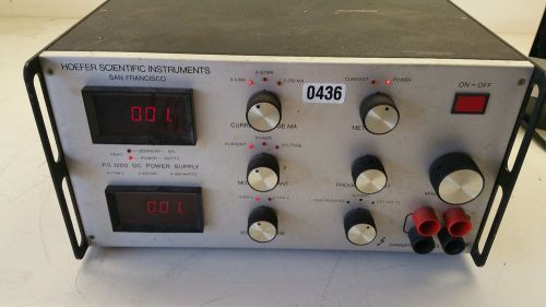 HOEFER SCIENTIFIC INSTRUMENTS PS 1200 DC POWER SUPPLY