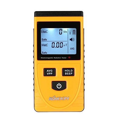 KKmoon Digital LCD Electromagnetic Radiation Detector Dosimeter Tester EMF Meter