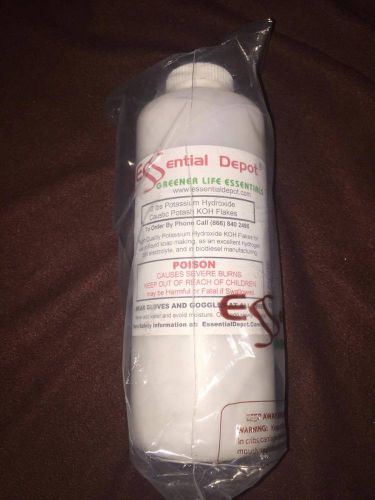 2 lbs potassium hydroxide flakes koh for sale