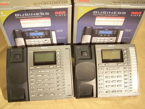 Lot of 2 RCA 25403RE3-A Executive Series 4-Line Business Phones