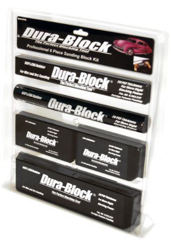 Dura-Block AF44A Black 6-Piece Sanding Block Set New Gift