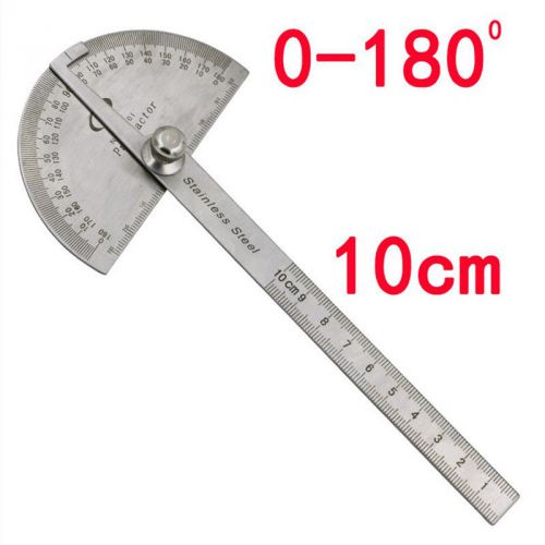 Stainless Steel 180 degree Protractor Angle Finder Arm Measuring Ruler Tool New