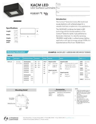 New LITHONIA LED Fixtures (3) Available ALMOST GONE !