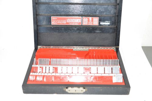 HOKE CHECKMATE PRATT &amp; WHITNEY GAGE BLOCK SET Inspected 1963