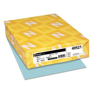 Exact Index Card Stock, 110lb, 8 1/2 x 11, Blue, 250 Sheets