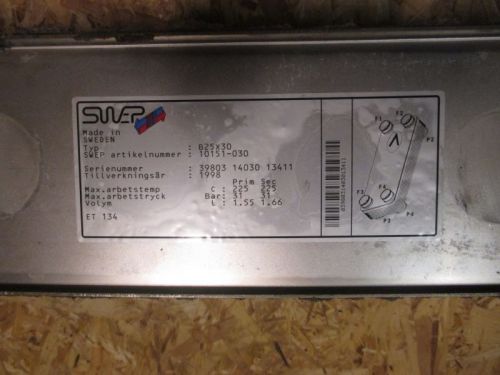 E26 Schimbator ZUBADAN 10kW - SWEP B25X30 HEAT EXCHANGER LOT OF 2 NEW IN BOX E26