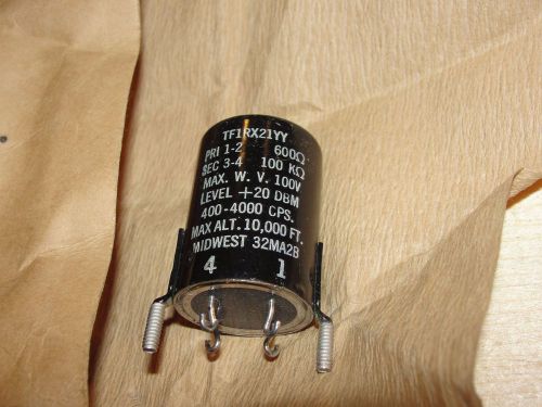 Vintage Midwest Coil &amp; Transformer RF Transformer 600 Ohm 100 KOhm NOS Military