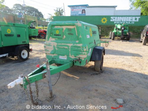 2007 ingersoll rand p185gwjd 185 cfm diesel towable air compressor ir trailer for sale