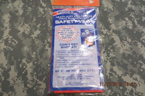 Safety Vinyl Vest Orange Unlimited usage