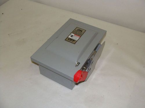 SIEMENS HNF361 HEAVY DUTY NON FUSIBLE 30 AMP NEMA 1 SAFETY DISCONNECT SWITCH