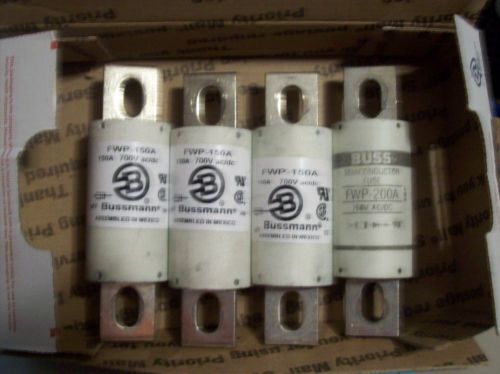 Bussmann 3-FWP-150A 700V AC/DC Fuses 1 -200A