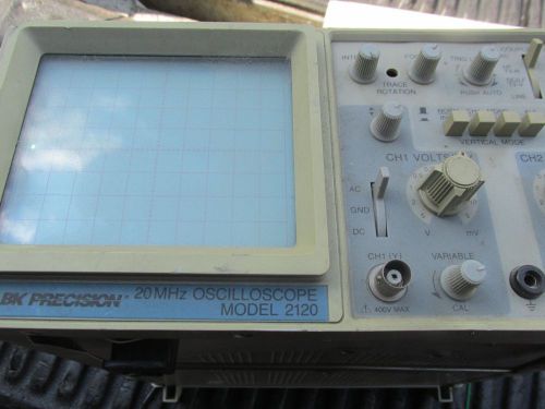 VINTAGE BK PRECISION 20MHz  MODEL 2120 OSCILLOSCOPE