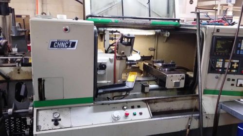 HARDINGE CHNC-I  CNC LATHE, FANUC 0T, 16C COLLET Chk, HARMATIC BARFEED