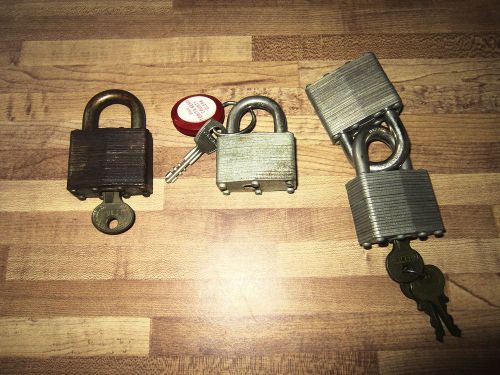 MASTER LOCKS LOT OF 4