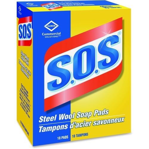 Clorox S.O.S Steel Wool Soap Pads 01177
