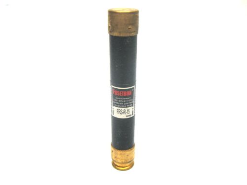 Bussmann FRS-R-15 Dual Element Time Delay Fuse 15 Amp 600 Vac