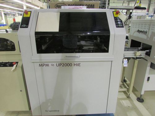 MPM Speedline UP2000 HiE 2006 Y Snugger, Gridlock, 2D, Cleaner, Screen printer