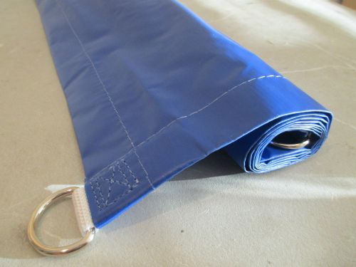 New Premium 2&#039; x 15&#039; blank blue 10 oz vinyl sign banner, D-Rings, Grommets, ERC