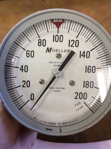 Moeller 6685-00-872-4745 pressure gauge 0-200 psi