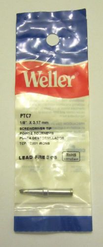 BRAND NEW - WELLER PTC7 Soldering Screwdriver Tip, 1/8 IN X 3.17MM