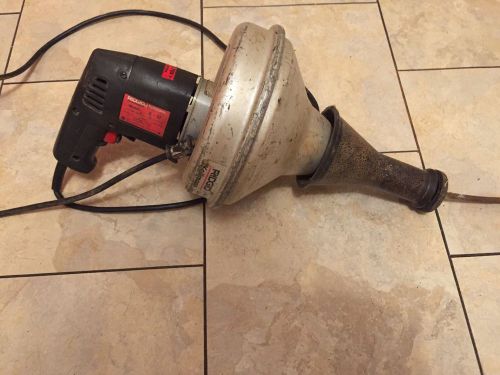 Ridgid Kollmann K-37 K 37 Handheld Drain Pipe Plumbing Cleaner Gun Auger Machine