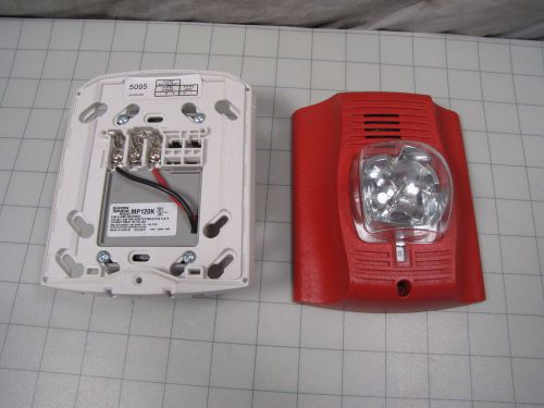 System Sensor CHSR Red Chime Strobe w/ MP120K Mounting Plate NEW