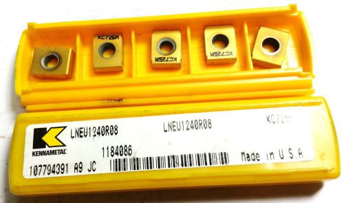 Kennametal  (5 Inserts) LNEU1240R08 KC725M Carbide Milling Inserts (O 878)