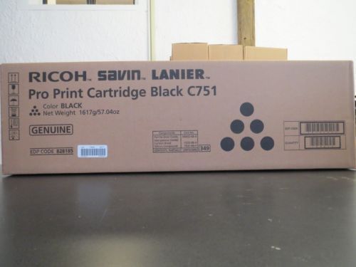 Ricoh lanier savin c751 black toner cartridge 828185 for sale