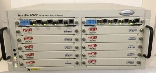 Spirent SmartBits 6000c w/ (2) TeraMetrics XD 4-Port Gigabit Ethernet LAN-3325A