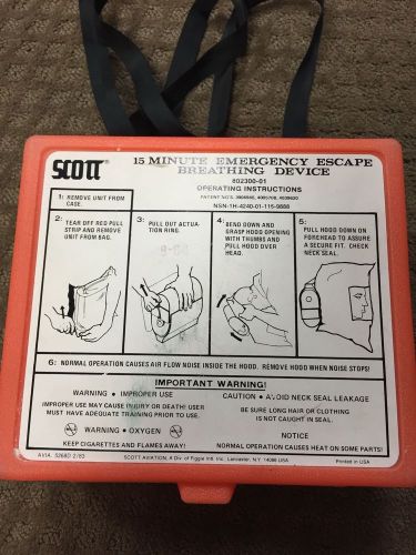 Vintage SCOTT 15 Minute Emergency Escape Breathing Device