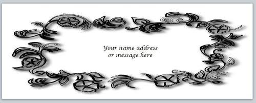 30 Personalized Return Address Labels Flower Buy 3 get 1 free (bo551)