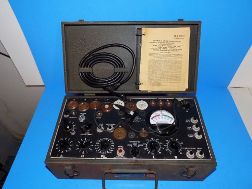 VINTAGE MILITARY I-177-B TUBE TESTER DAVEN