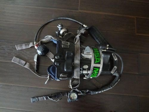 MSA MMR 4500psi SCBA Air Pack Harness w/Mask Mount Regulator