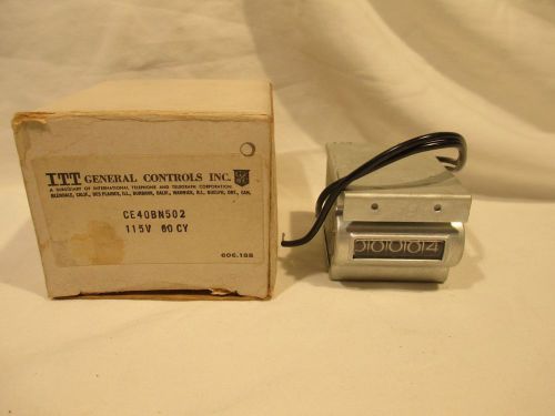 ITT Counter Totalizer 5 digit 120vac CE40AN502U New Old Stock!