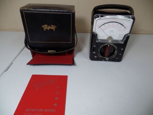 Triplett Model 630-na  Volt Ohm Milliammeter Not Tested No Leads