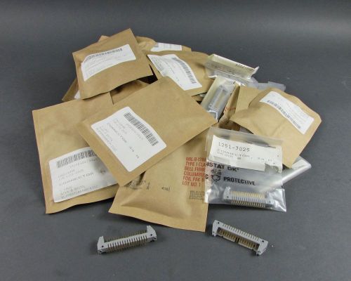 Lot of (30) 34310-2002 3m header connectors nsn 5935-01-017-5019 w/ 34 contacts for sale