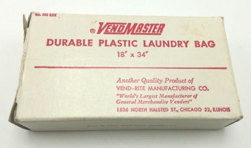 Vintage Vending Machine Durable Plastic Laundry Bag Vend-Rite USA VendMaster