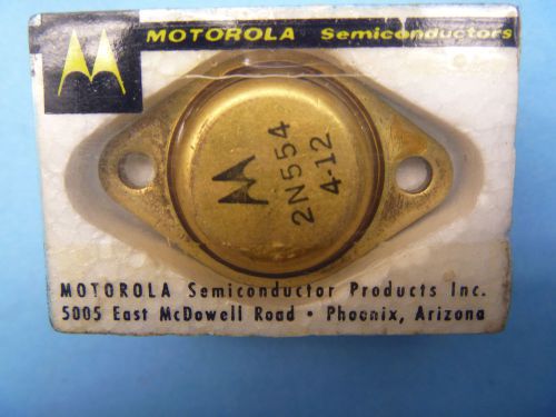 NOS MOTOROLA #2N554  SEMICONDUCTOR TRANSISTOR