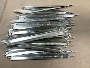 LOT OF 8 &#034;HARDT&#034; COMMERCIAL S.S. 35&#034;L &#034;VEE SPITS&#034; FOR ROTISSERIE OVEN &#034; BLAZE