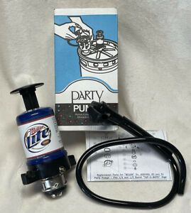 Perlick Party Pump Genuine Miller Lite Beer Keg Tap &amp; Pump Brand New In Ori