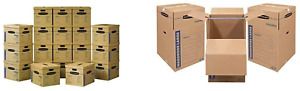 Bankers Box Smoothmove Classic Moving Boxes, Tape-Free Assembly, Easy Carry Hand