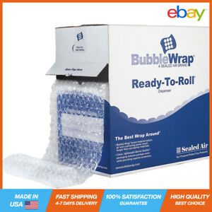 Roll Bubble Cushion Wrap Protect With Large Slealed Air Bubble Clear 12&#034;Wx6&#034;L