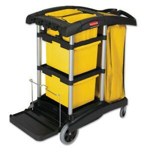 HYGEN(TM) FG9T7300BLA HYGEN M-fiber Cleaning Cart, 22w x 48.25d x 44h,