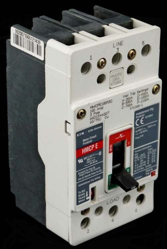 Eaton cutler hammer hmcpe100r3c 480vac 250vdc 3-pole 100a circuit breaker unit for sale