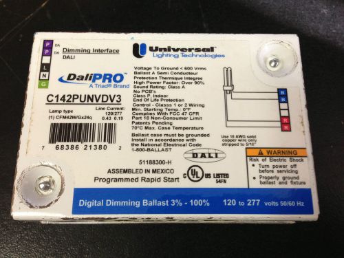 New overstock universal lighting technologies dali pro c142punvdv3 ballast for sale