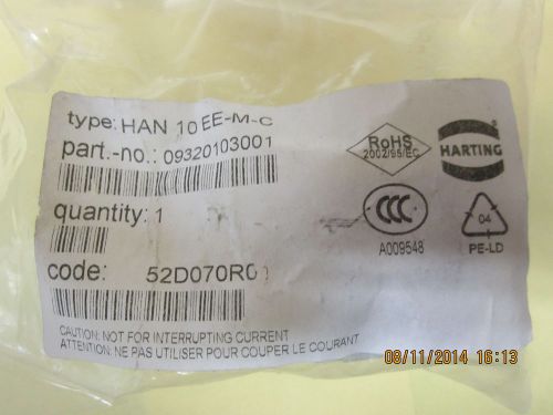 Harting Han 10 EE-M-C; 10 Pos Insert Male Crimp